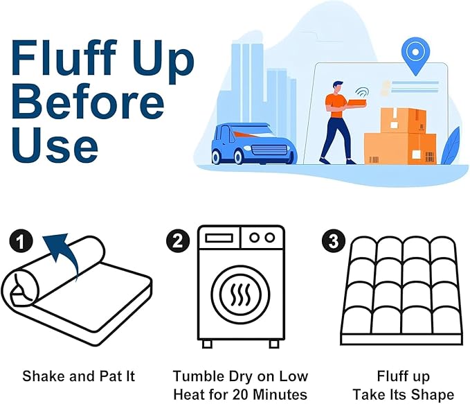 COONP Twin XL Mattress Topper, Extra Thick Pillowtop, Cooling Plush Mattress - Image 6