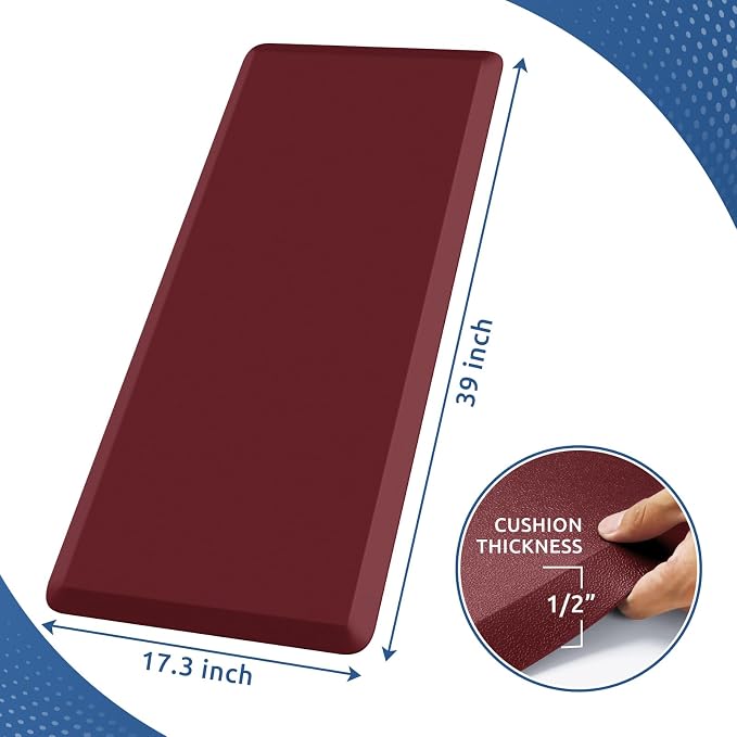 KitchenClouds Kitchen Mat Cushioned Anti Fatigue Kitchen Rug 17.3"x39" - Image 2