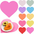 FOBSME 60 Pack Valentine's Day Heart Shape Placemats Paper Love Heart Table by FOBSME