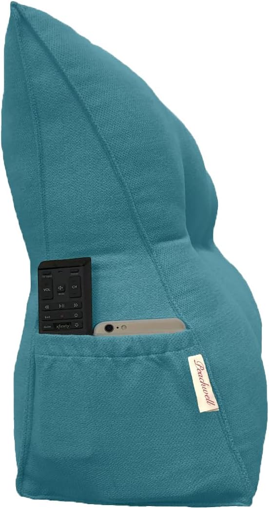 Triangular Reading Bed Rest Pillow Large Bolster Cushion Headboard Backrest - Image 3