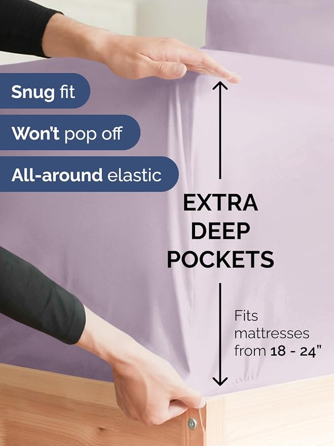 Extra Deep Twin XL Fitted Sheet - Image 2