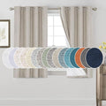 PrinceDeco 100% Blackout Linen Textured Curtains by PrinceDeco