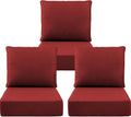 Luxury 6" Outdoor Cushions for Patio Furniture, Fade Resistant Couch Chair by Pugire