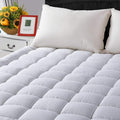 LEISURE TOWN Mattress Pad Full Size Soft Cotton Mattress Cover, Quilted Fitted by LEISURETOWN
