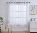 PI Clear White Sheer Curtains by PI