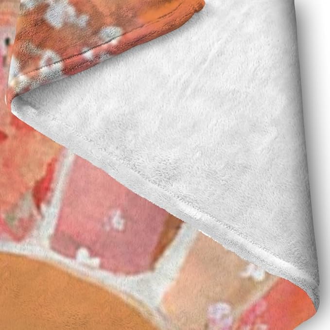 Orange Boho Sun Throw Blanket 60Wx80H Inch Bohemian Minimalist Art Boys Girls - Image 7