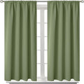 BGment Olive Green Blackout Curtains 54 Inches Length by BGment