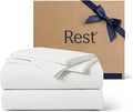 REST® Evercool®+ Cooling Sheet Set, Cali King, Arctic White, Breathable Bed by REST