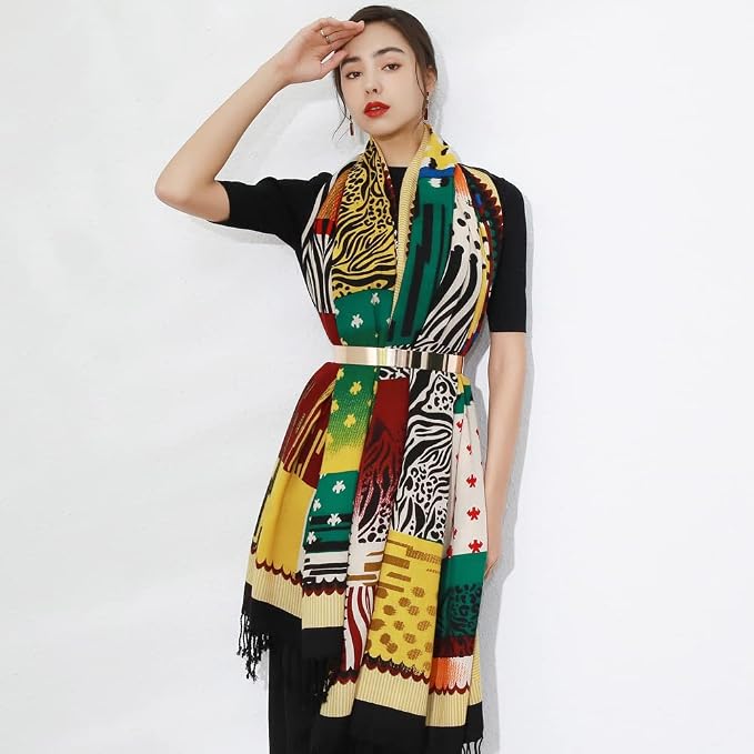 DANA XU 100% Merino Wool Pashmina Shawl - Image 8