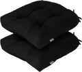 Outdoor Chair Cushions 19 x19 Inch, Water Resistant Tufted Seat Cushions 19" by FUNHOME