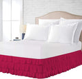 Multi-Ruffle Bed Skirt, Soft Multi Elastic Dust Ruffles by Unknown