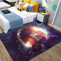 Large Area Rug for Living Dinning Room Universe Planet Moon Bedroom Rugs Child by Home