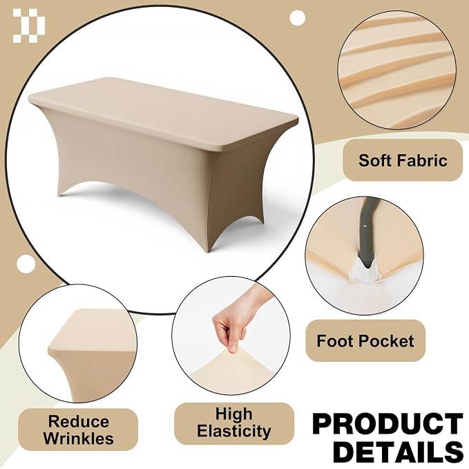 Trlyc 1 Pack 8FT Spandex Table Cloth - Image 3