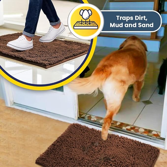 Muddy Mat® Shown on TV – Super Absorbent Door Mat Indoor, Microfiber Quick Dry - Image 3