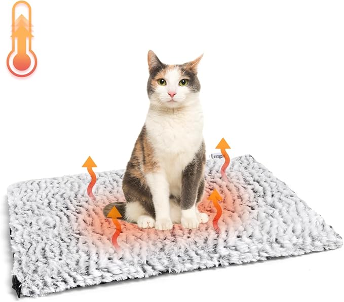 Nobleza Self Warming Cat Bed, Super Soft Thermal Dog Crate Bed Mat - Image 8