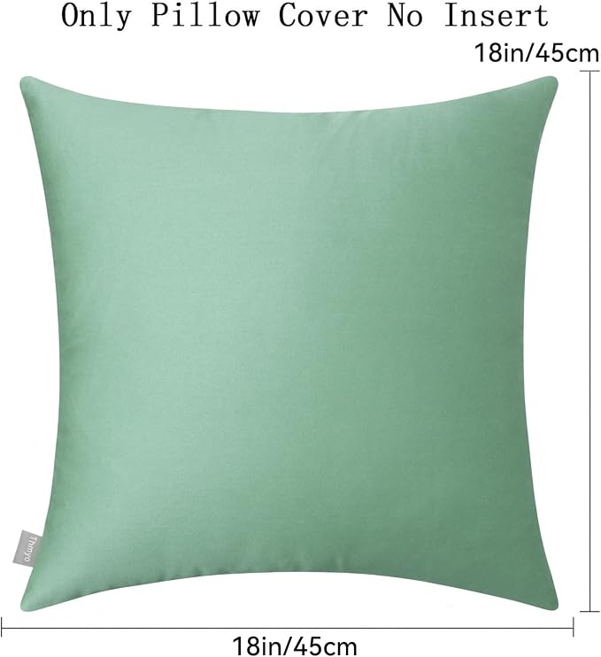 Thmyo 4-Pack 100% Cotton Comfortable Solid Decorative Throw Pillow Case - Image 6