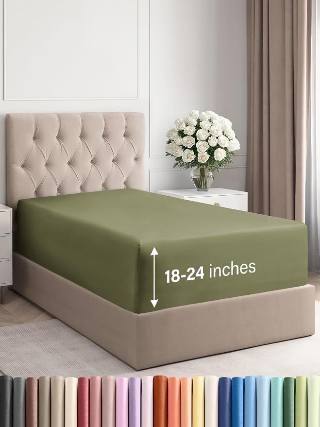 Extra Deep Twin Fitted Sheet by CGKUnlimited