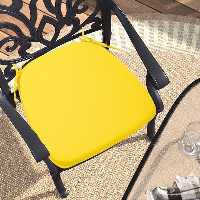 Outdoor Chair Cushions Set of 2, Patio Seat Cushion 17"x16"x2", U-Shaped Dining - Image 6