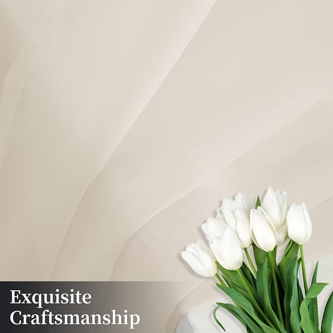 Sheer Curtains 54 Inches Long 2 Panels, Rod Pocket Short Curtain - Image 7
