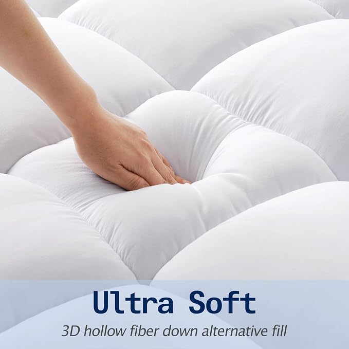 SOPAT Mattress Topper Queen Size Extra Thick Mattress Pad 8-21" Deep Pocket - Image 2