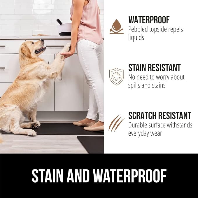 GORILLA GRIP 2 Pack Comfortable Cushioned Kitchen Mats - Image 4