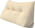 Triangular Reading Bed Rest Pillow Large Bolster Cushion Headboard Backrest by PEACHWELL