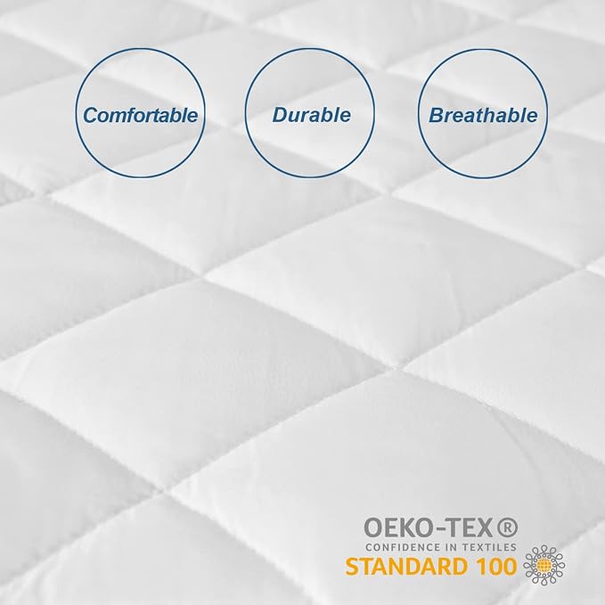 Moonsea Waterproof Three Quarter Mattress Pad, RV Short Full, 48x75 Inch - Image 2