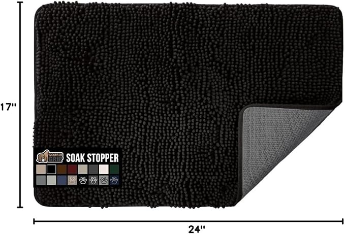 GORILLA GRIP SOAKSTOPPER Dog Door Mat, Machine Washable Rug Absorbent Doormat - Image 2