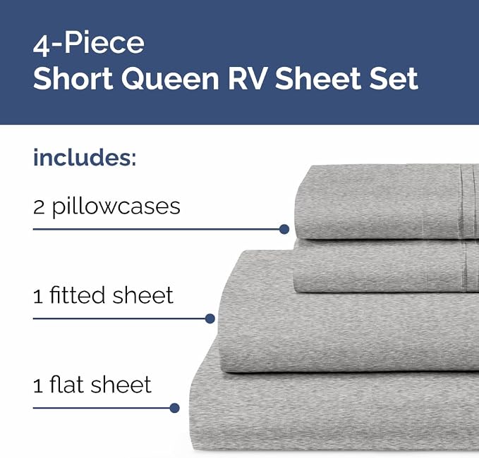 RV Short Queen Sheet Set 60 X 75 - Image 2
