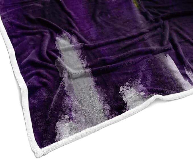 Abstract Ombre Throw Blankets, Modren Chic Art Oil Painting Cozy Warm Bed Couch - Image 6