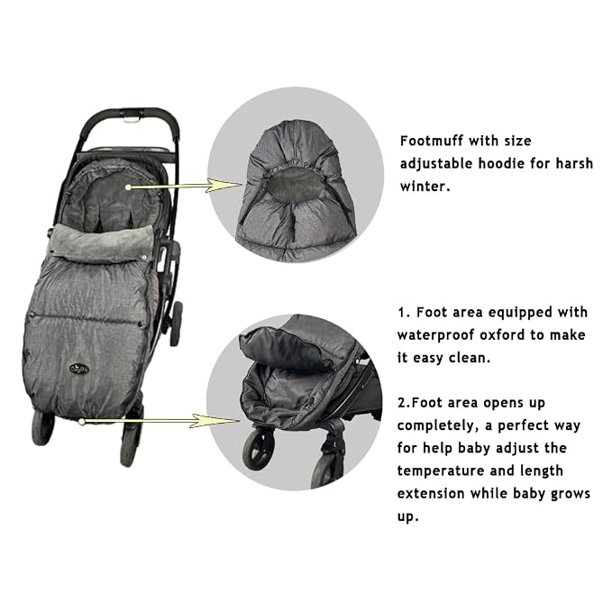 CozyMe Stroller Footmuff, Stroller Blanket - Image 5