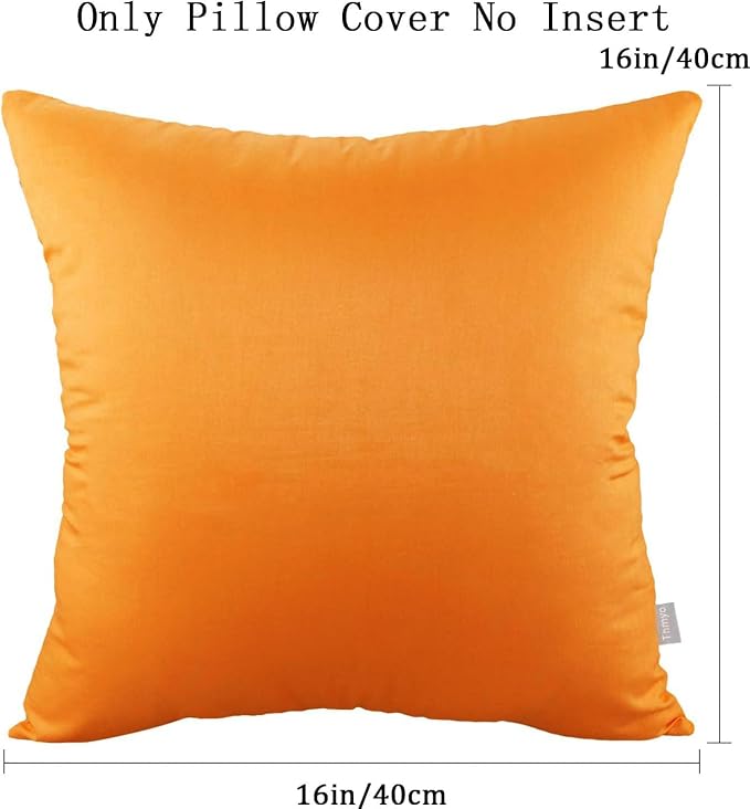 Thmyo 4-Pack 100% Cotton Comfortable Solid Decorative Throw Pillow Case Square - Image 5
