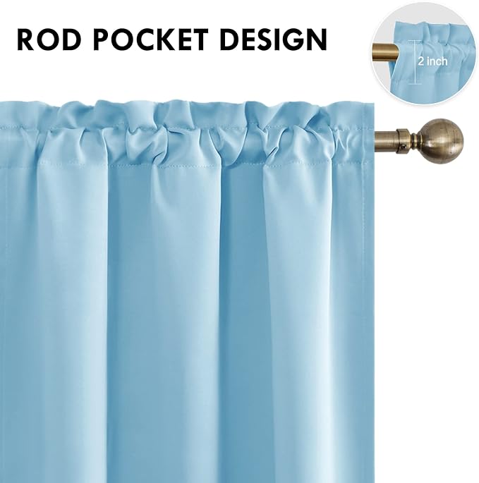 DWCN Blackout Curtains – Thermal Insulated, Energy Saving & Noise Reducing - Image 4