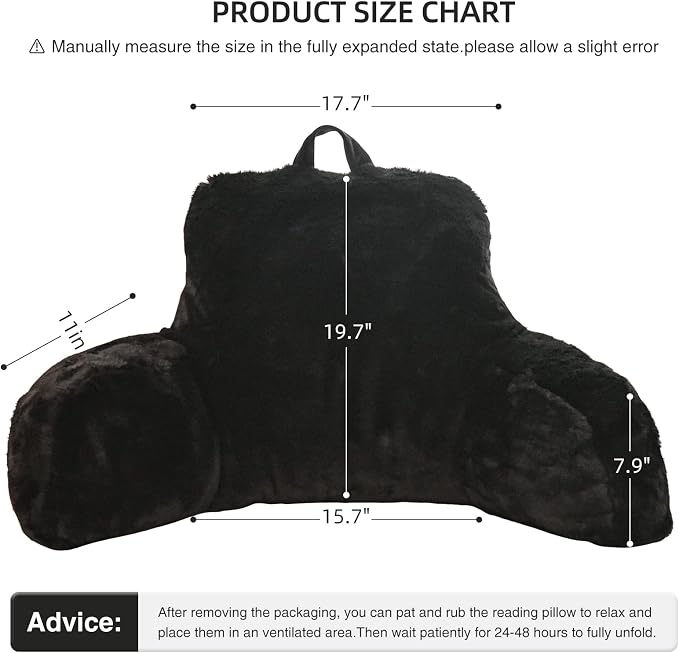 Aimuan Reading Pillow Bed Rest Wedge Large Adult Backrest Pillow - Image 3