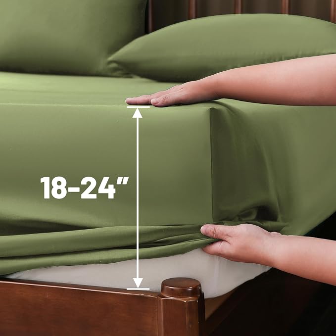 Extra Deep Pocket California King Sheets 18-24 Inch 1000 Thread Count 100% - Image 5