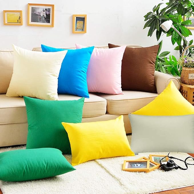 Thmyo 4-Pack 100% Cotton Christmas/Halloween Lumbar Comfortable Solid - Image 4
