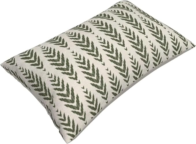 Sage Green Boho Pillow Covers 12 x 20 Inch Pack of 2, Bohemian Ethnic - Image 3