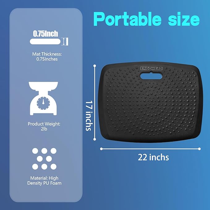 Anti Fatigue Kitchen Floor Mat Comfort Standing Mat, Portable Office Standing - Image 4