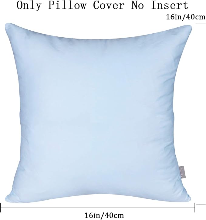 Thmyo 4-Pack 100% Cotton Comfortable Solid Decorative Throw Pillow Case - Image 6