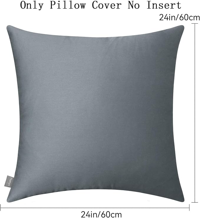 Thmyo 4-Pack 100% Cotton Comfortable Solid Decorative Throw Pillow Case - Image 5