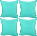 4-Pack 100% Cotton Comfortable Solid Decorative Throw Pillow Case, Thmyo Square by Thmyo