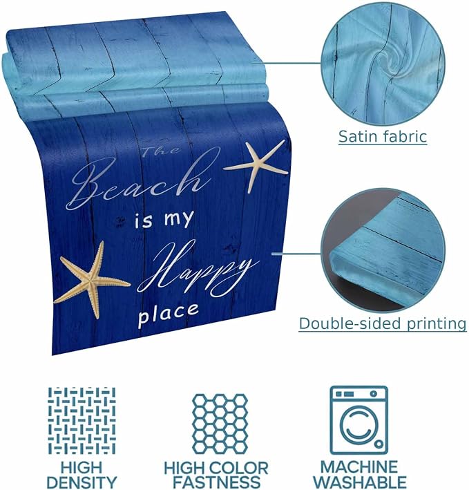 Happy Beach Place Marine Starfish Bed Runner - Image 6
