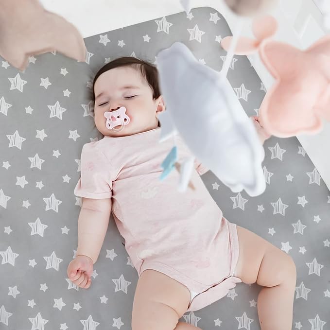 Crib Sheets 4 Pack, Fitted Crib Sheets - Image 2