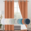 PrinceDeco 100% Blackout Curtains 84 inch Length 2 Panels Set Anti-Rust Grommet by PrinceDeco