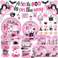 193pcs A Little Boo is On The Way Tableware Halloween Baby Shower Decorations by GREHUMOR