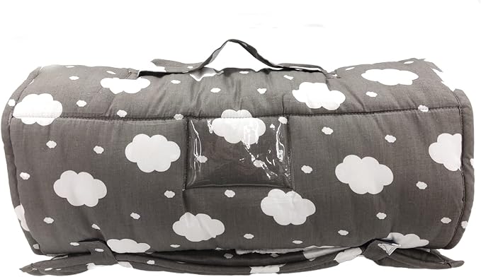 Toddler Nap Mat with Pillow and Minky Blanket, Soft Rolled Napping Mats - Image 7