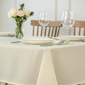 maxmill Square Tablecloth Slubby Texture Stain Resistant Waterproof Wrinkle by maxmill