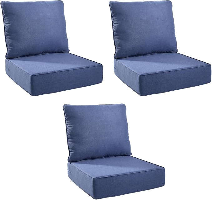 Outdoor Cushion Set for Furniture Patio Furniture, UV Resistant, Water Resistant by PLANNTONNEO