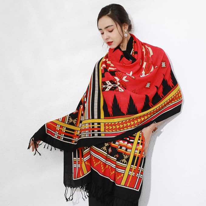 DANA XU 100% Merino Wool Pashmina Shawl - Image 7