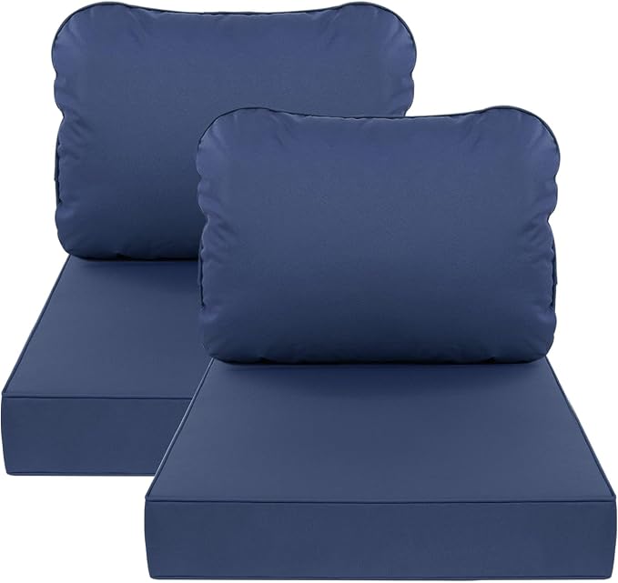 AAAAAcessories Outdoor Deep Seat Cushions, Waterproof, Fade-Resistant Patio by AAAAAcessories